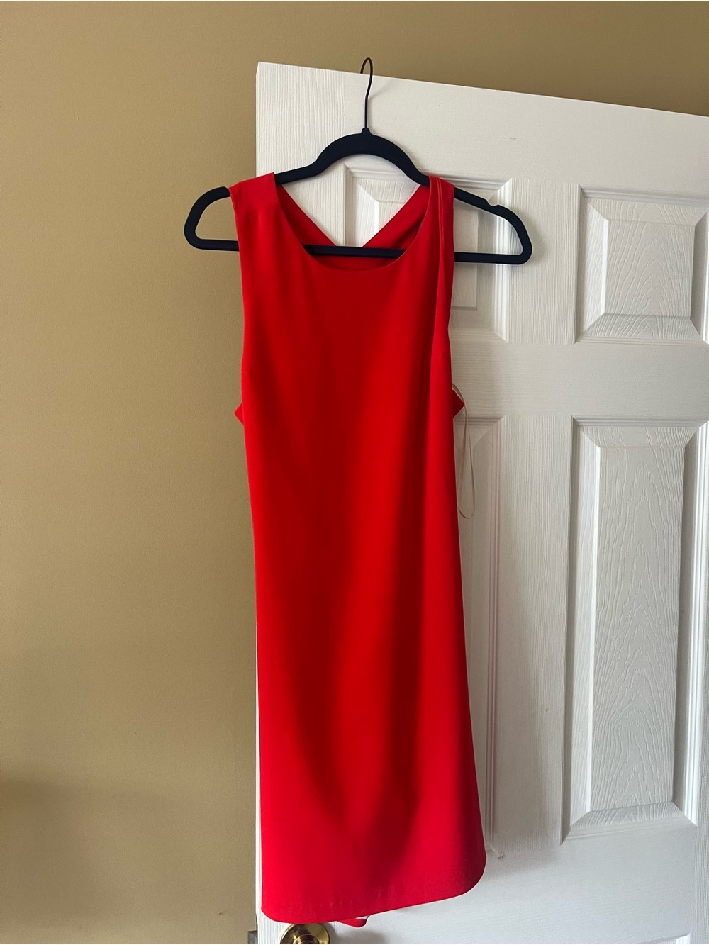 Amanda Uprichard Crimson Sleeveless Shift Mini Dress